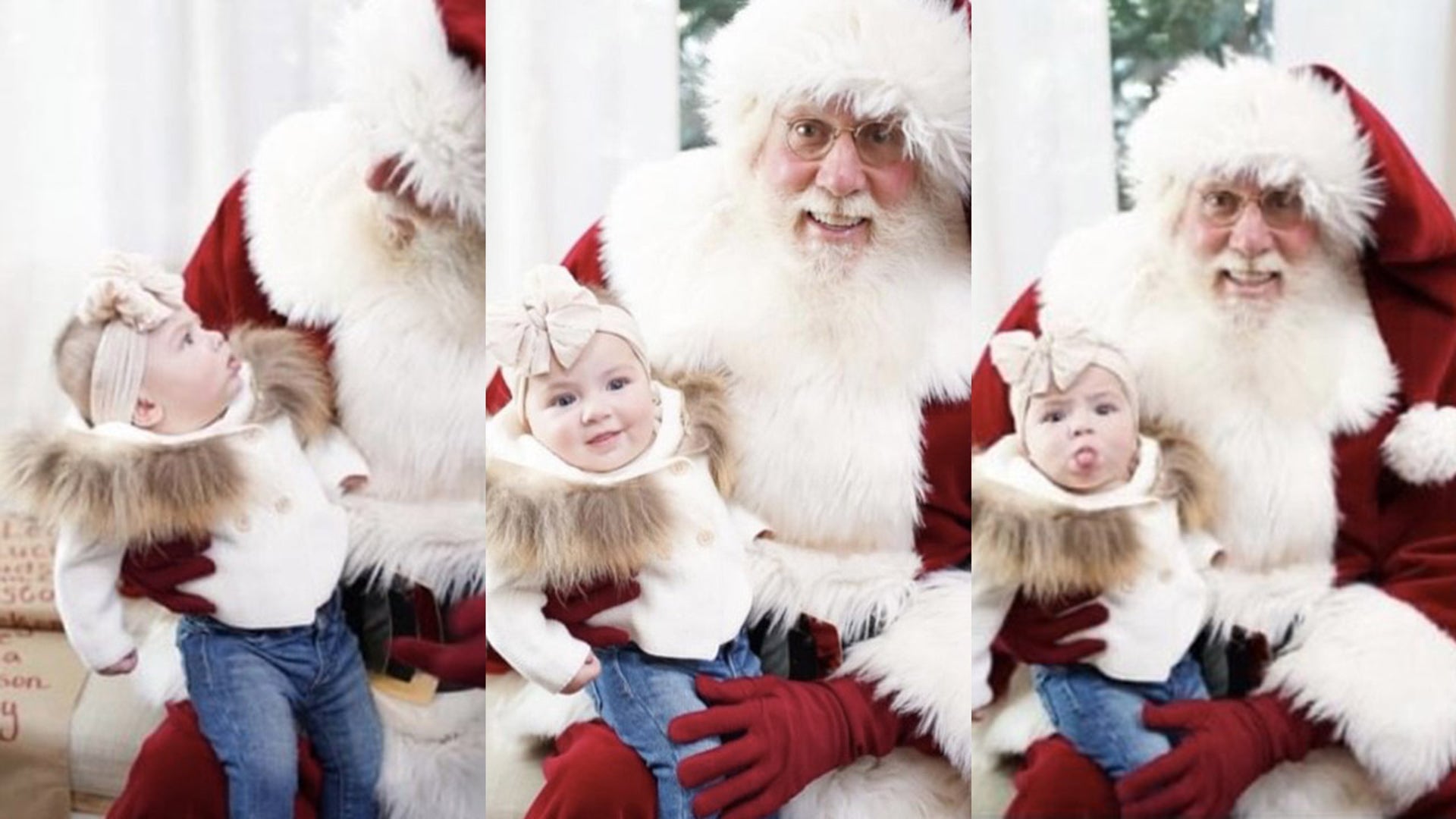 Merry Christmas to Fox News! We appreciate you. This is a photo of our newest Grand-doll Gianna. We have been blessed with five beautiful Grand-dolls. Gianna is 5 months old and is meeting Santa for the very first time. Her reaction is priceless... a little naughty and a lot nice. She is the sweetest babydoll. Thank you for showcasing all of the beautiful families this year! We all need to see these smiles more than ever...a 5 month old can make you lol. Merry, merry Christmas! Patt Munro