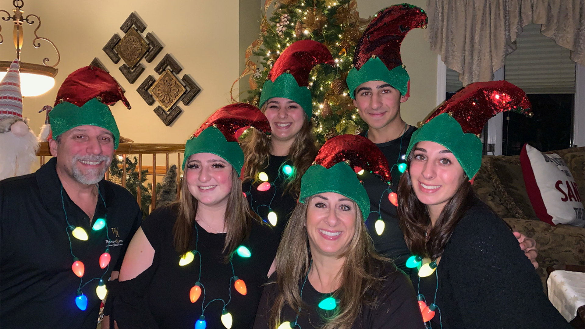 The Avena’s family getting ready to volunteer at Wreaths across America on Saturday