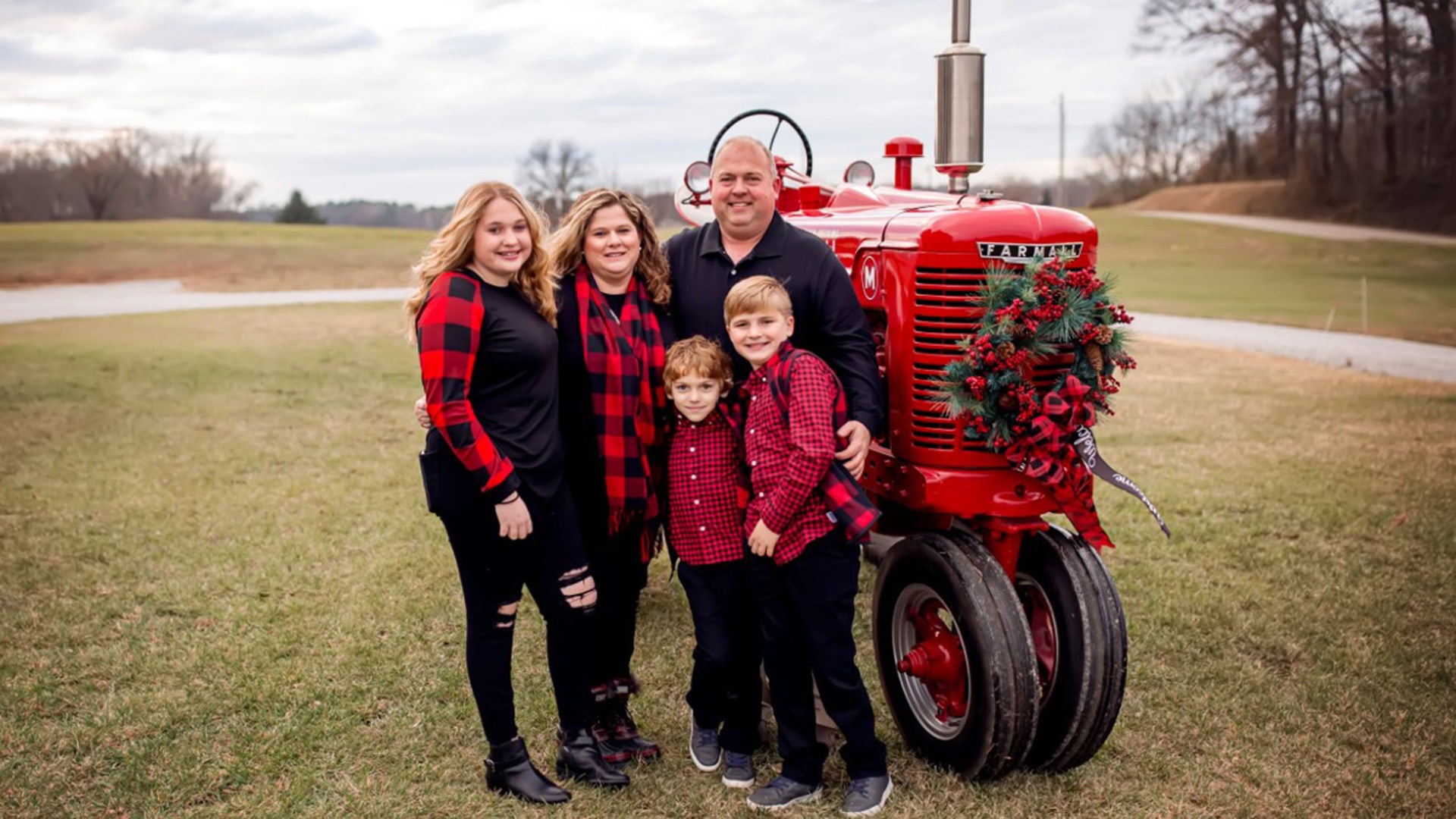 Good Morning, This is my family in our front yard with one of my husbands antique tractors he’s restored. Merry Christmas! Vanessa Seiler,