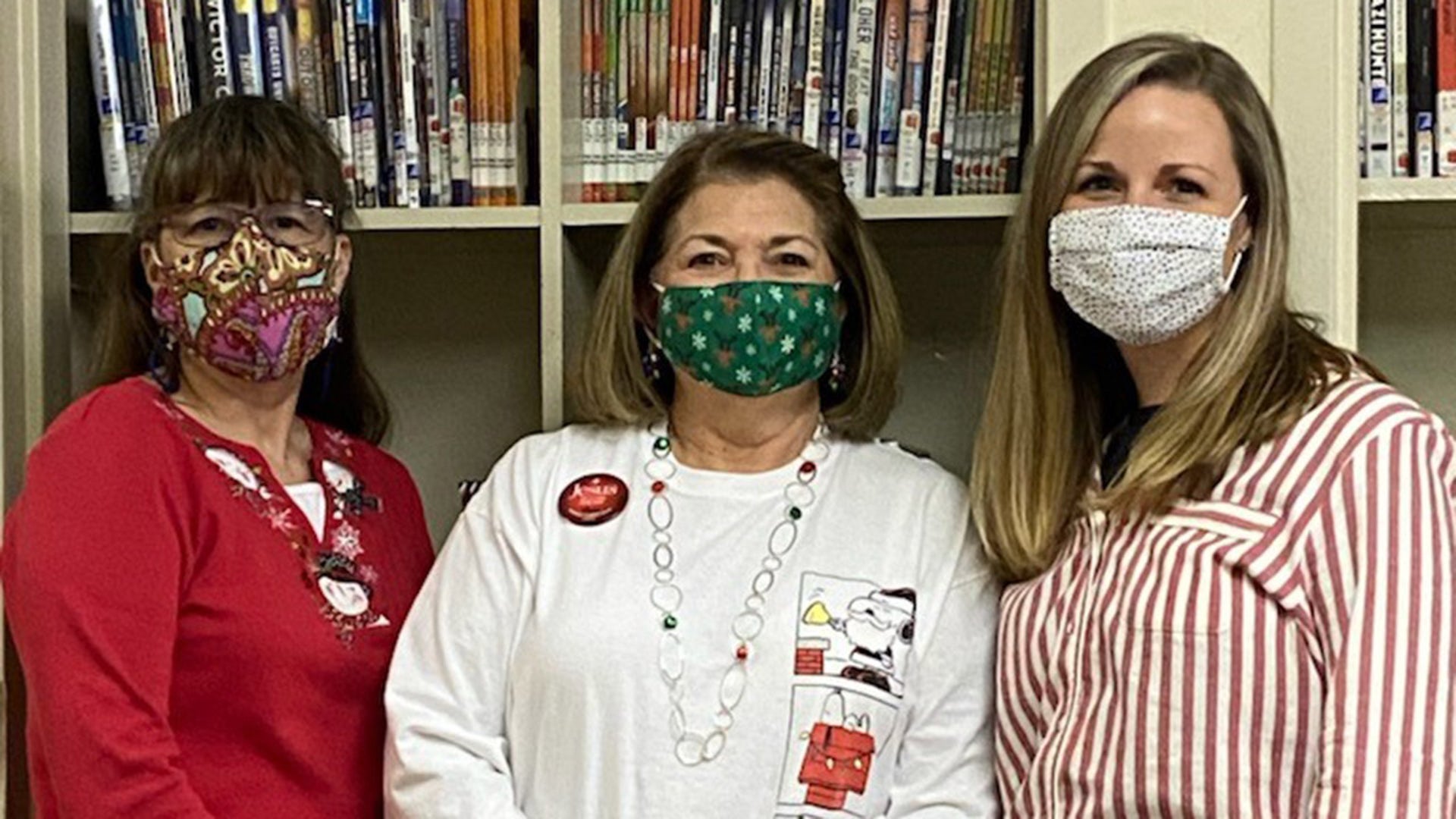 Spreading Covid Christmas Joy on pajama day at Cathedral School in Natchez, MS! Betsy Pitchford