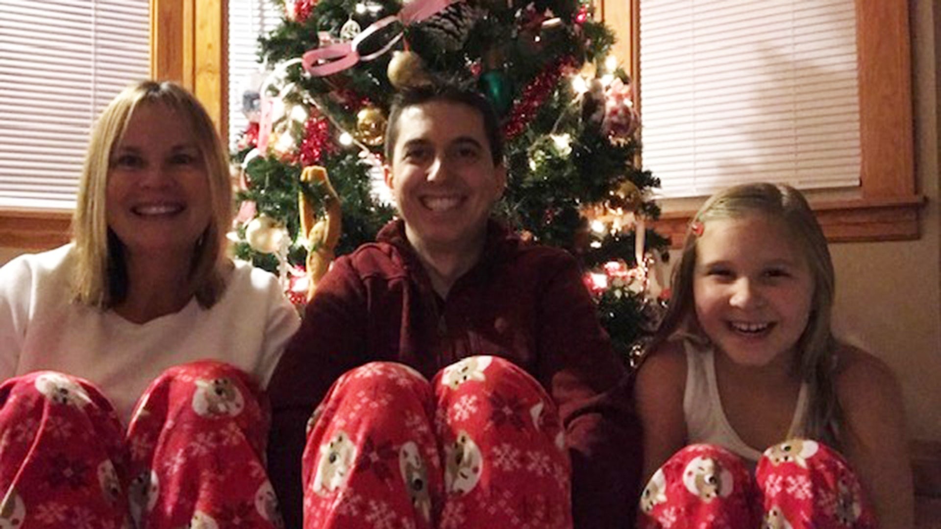 Having fun on Christmas Eve Marty, Brenda, and Sofia Scafidi