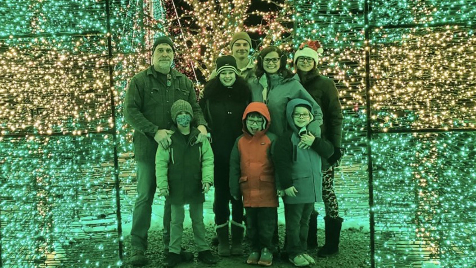 We went to the Festival of Lights at Stone Hedge in Tunkhannock, PA. Mackiewicz Family - Mike, Christine, Owen, Mack, Dylan and Logan Cramer Family - Debbie and Emily