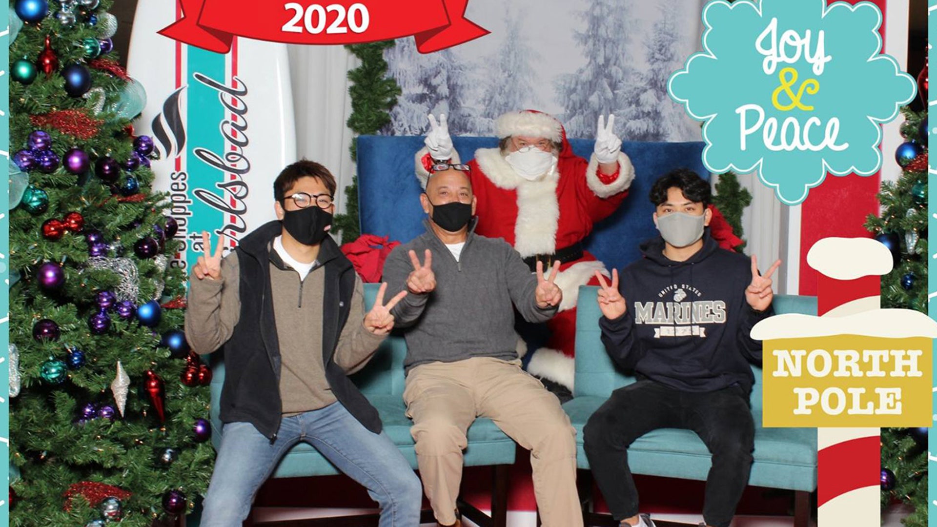 My two oldest sons flew into CA from college in TX for a few days so we went to mall and had photo taken. My wife and youngest are in Okinawa, Japan and when I retire next Spring in will move there.