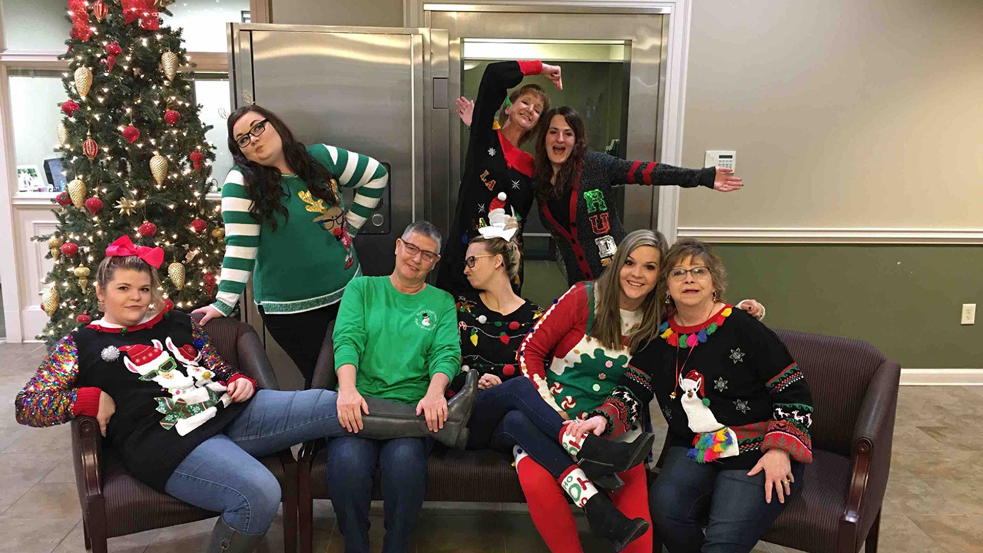 Good Morning Fox Our ladies decided to make it fun with customers while open ½ day here at Frist Citizens Bank Luverne Alabama John W. Giles