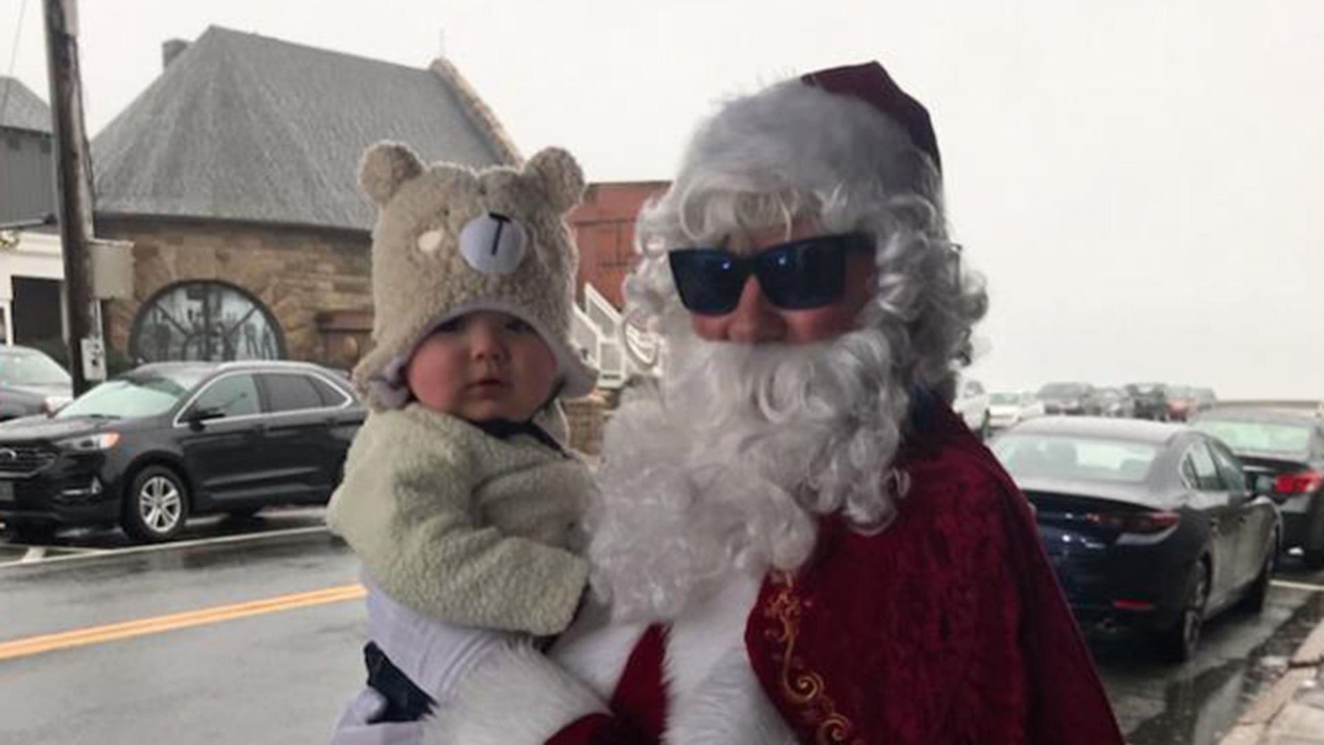 Babys first Christmas Narragansett Rhode Island.