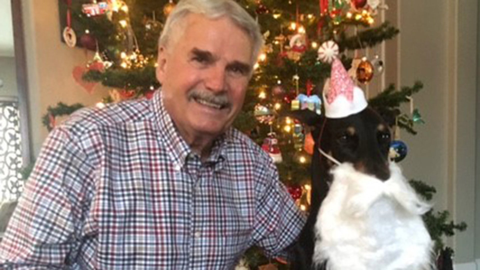 Hello!! This is a picture of Papa and Drake the Doberman Pinscher! They just got done baking Christmas cookies for all of our friends and family! It’s the most wonderful time of year, and we are looking forward to making special memories with our family!