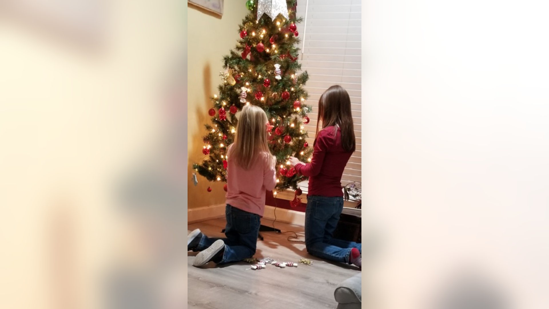Our Grandaughters Taylor and Alyssa visiting Granpa and Grandma before Christmas. We made Christmas cookies which has become our own little tradition with Pizzelles being the focus. During a little break in the cookie making the girls asked to decorate the tree and they did one fantastic job. Jeff Weber