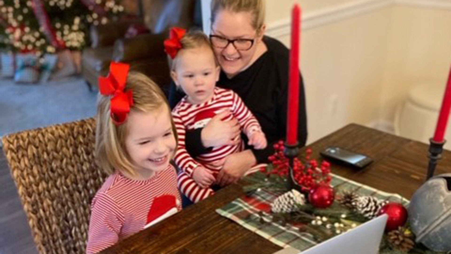 Our visit with Santa was a little different this year, but the magic of Christmas was still very much alive! Merry Christmas to all! -The Scharnberg Family