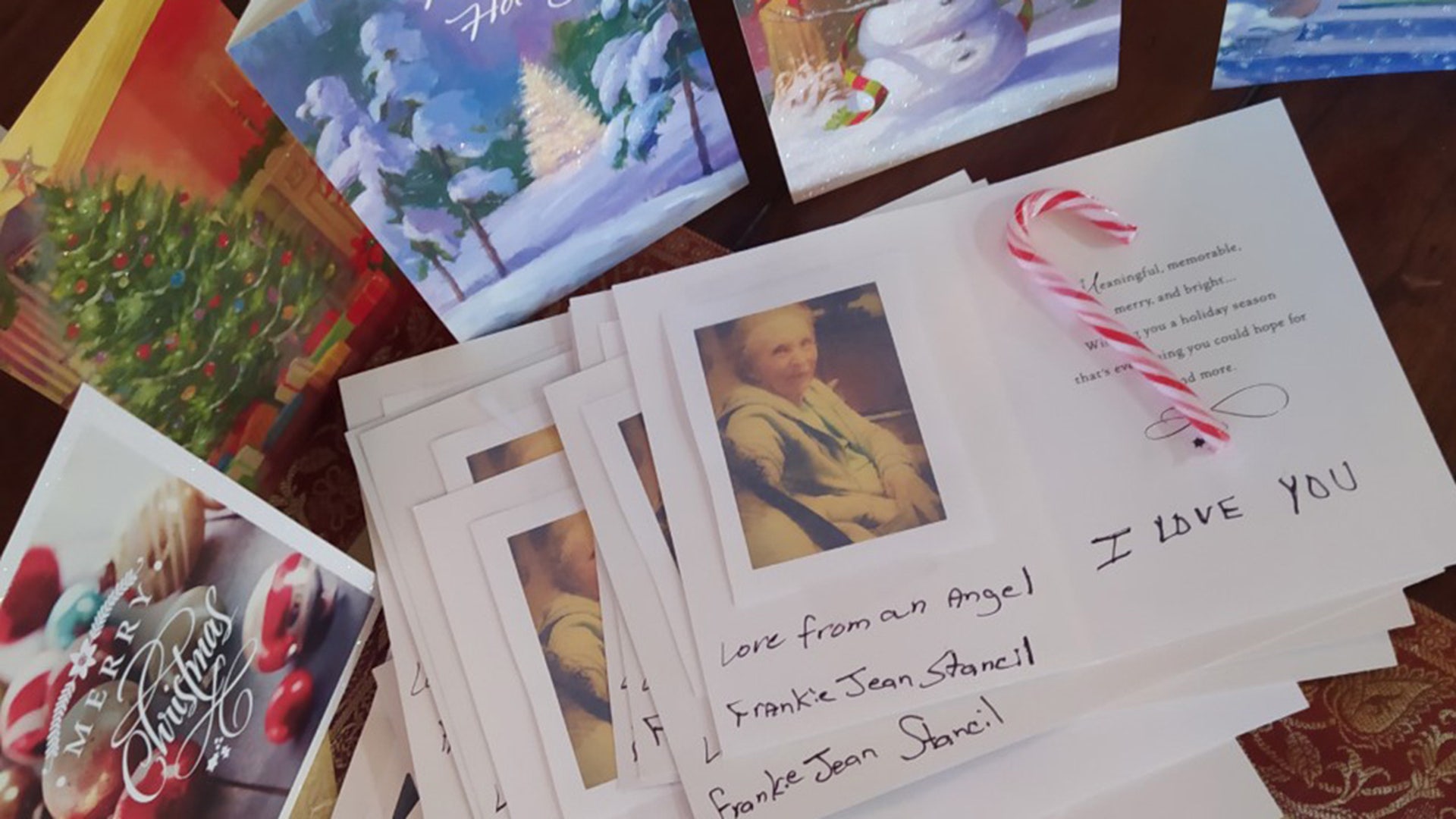 My mom passed end of September. We brought her home from the nursing home in June. She loved her friends at Pruitt and I felt she would have wanted me to do this. I made enough cards with canes for all the residents.