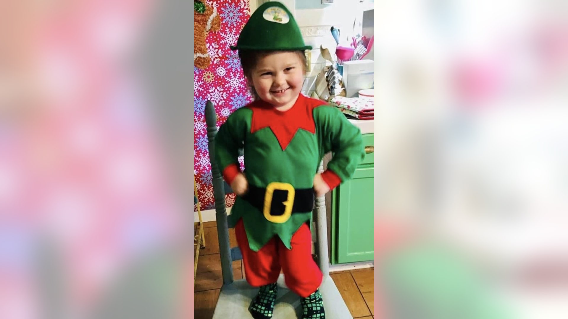 Nicholas is ready for Christmas! Our adopted son Nicholas finds a certain swagger in his Christmas Elf outfit. He’s been so excited that he’s been advancing the dates in the block calendar each day thinking it will make Christmas come faster... right now it’s saying December 28th!? He’s a really happy guy and he spreads the love with his funny elfish confidence! Merry Christmas!!