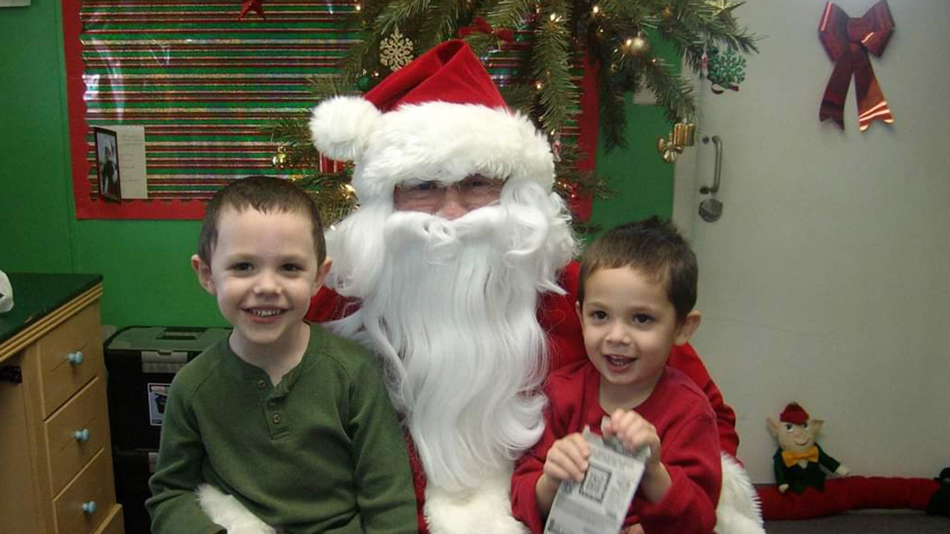 Phillip Hill Bryce Anderson on left looking at Cameron Anderson on right