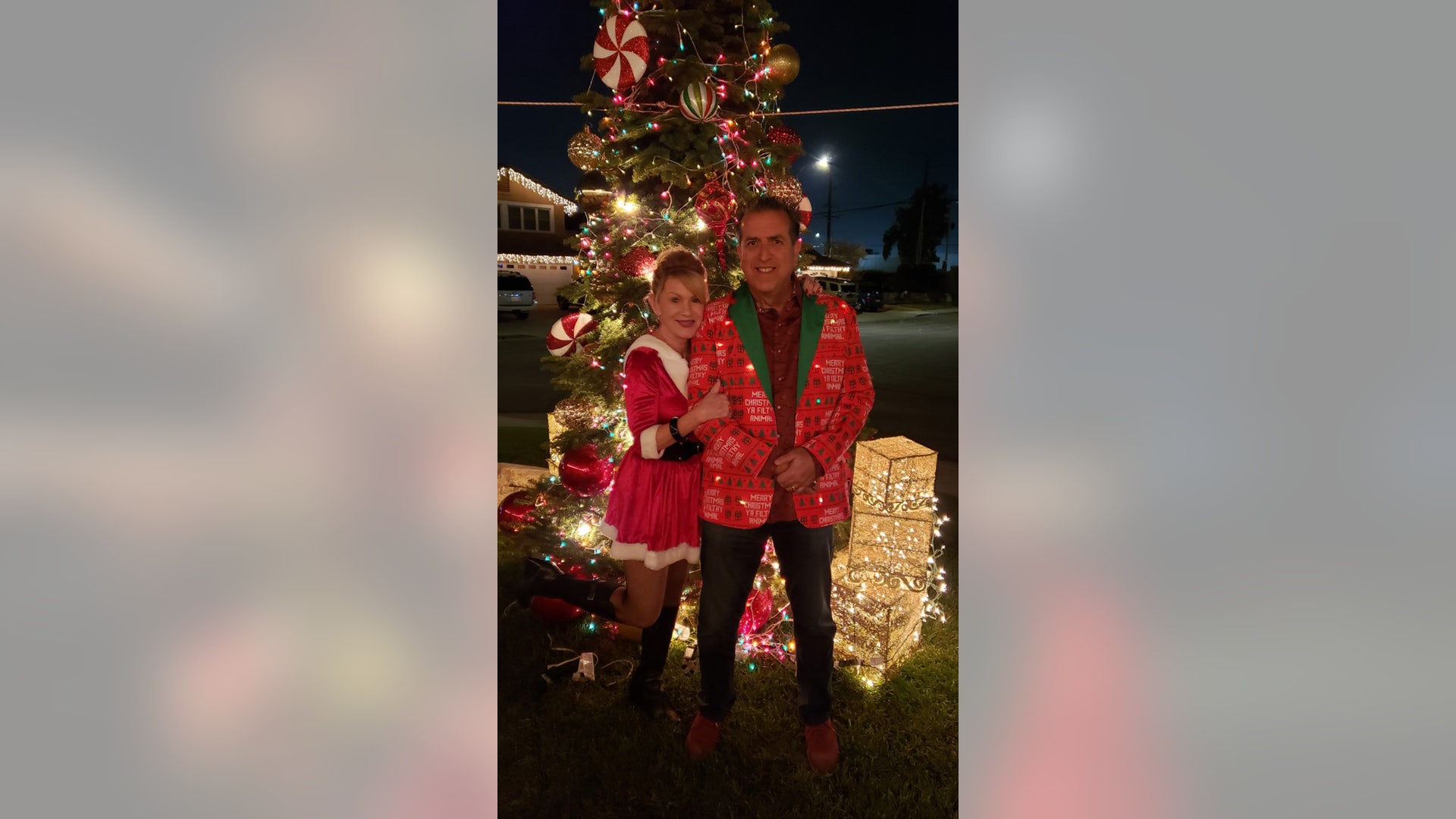 38 home cul-de-sac community lights on 35 homes with a tree in the front yard of corner entry. Have met neighbors in unity of the holidays to bring joy, hope, peace and comfort as we depart 2020 soon. We are having fun with Christmas and Santa even stopped by...
