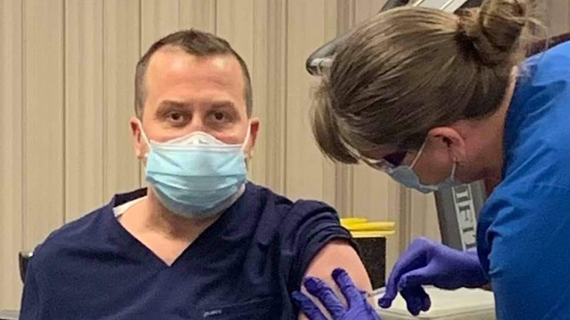 My husband, Scott Duffy, a cardiologist in rural WV, took the vaccine as a gift to his family and his vulnerable patients this Christmas. Thank you, Amanda Duffy