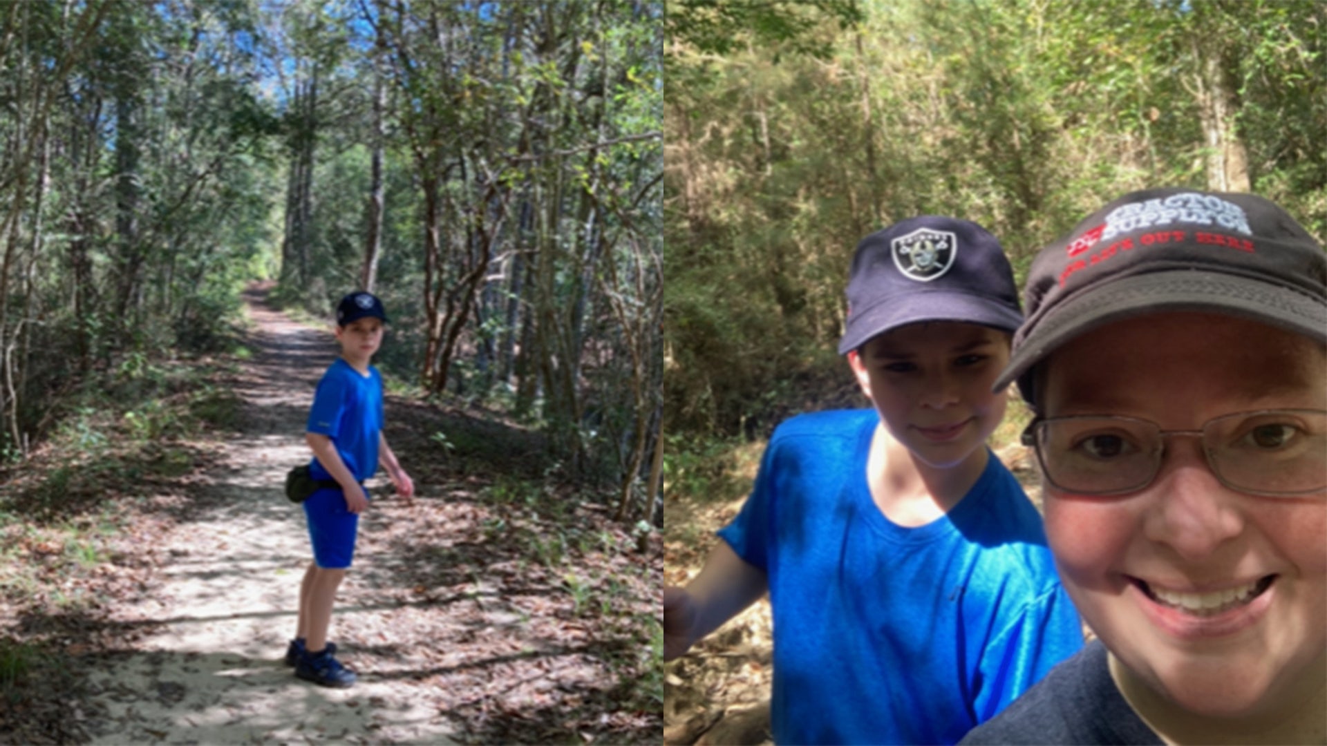 Mom: Beth Son: Tyler We live is South Mississippi. This Christmas season we are finding things to do away from crowds, away from technology, and learning about the beauty of time. Time together. Christmas is a beautiful time to remember that. So the pictures are of just that. My son and I found an isolated place to hike away from crowds and technology. To breathe in the air Jesus provides, physically and spiritually. It’s amazing what you can learn in the great outdoors.