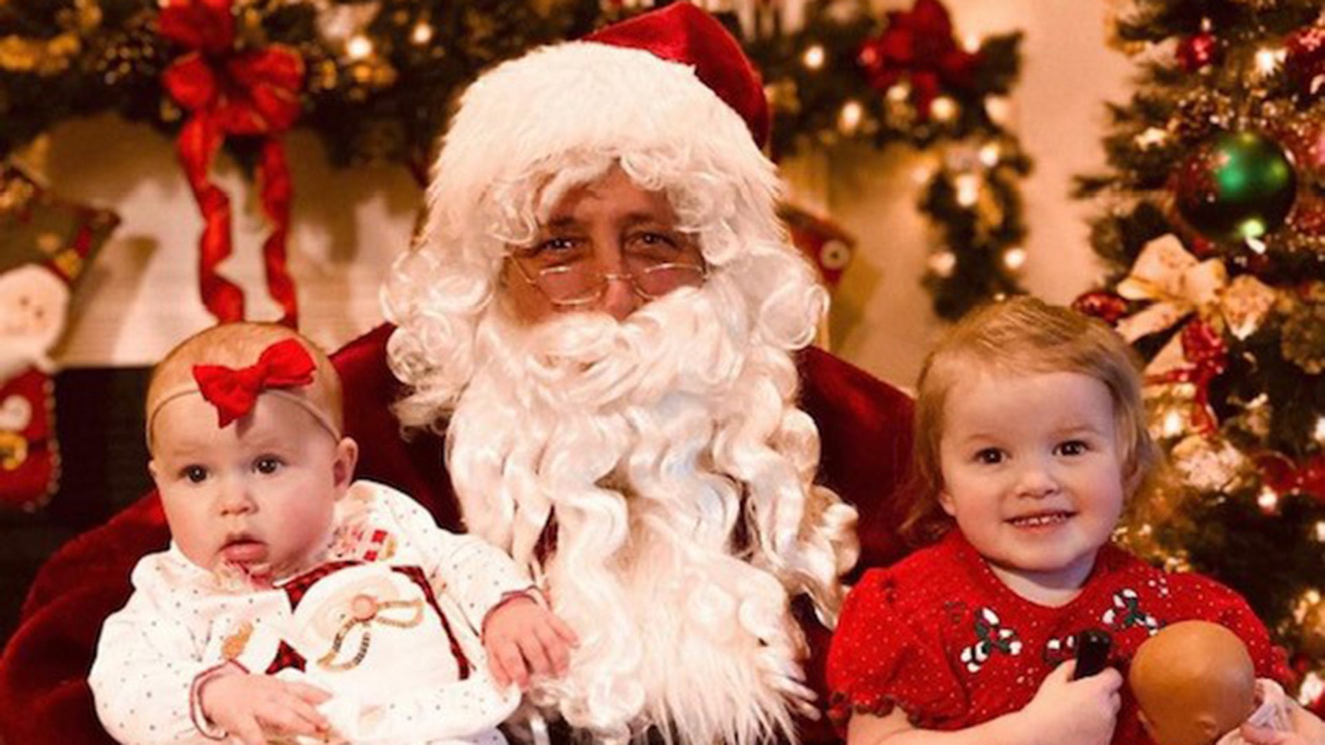 Grandpa playing Santa!