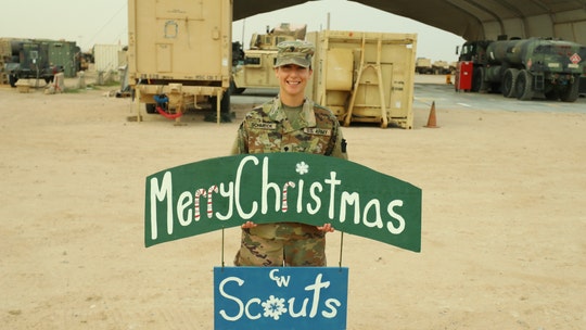 Pennsylvania teacher sends Merry Christmas message home to students while deployed with National Guard