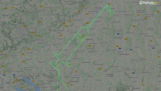 German pilot traces massive syringe in recent flight to honor coronavirus vaccination campaign