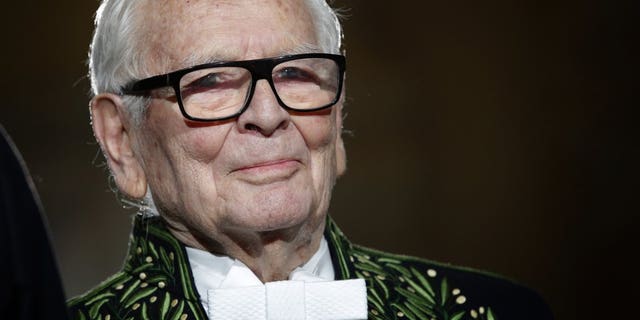 French fashion designer Pierre Cardin has passed away at the age of 98. (AP Photo/Christophe Ena)