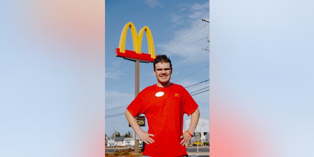 Devon Winters, 15, has been creating art based on McDonald's Golden Arches for more than a decade. (McDonald's US)