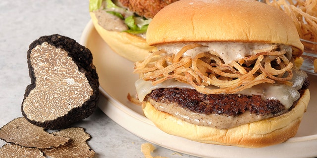 Shake Shack's BlackTruffle Burger is said to be made with real truffles, caramelized mushrooms and aged sherry vinegar for a hint of umami. (Sake Shack)
