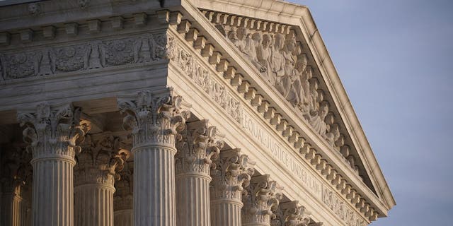 FILE - In this Nov. 5, 2020, file photo the Supreme Court is seen in Washington. (AP Photo/J. Scott Applewhite, File)