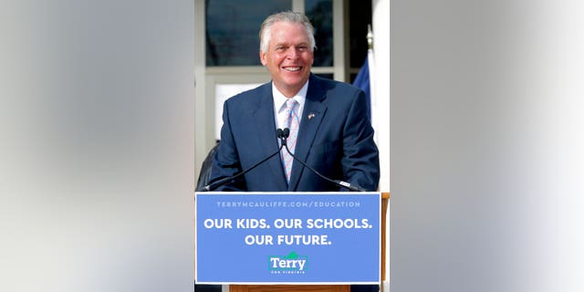Former Virginia Gov. Terry McAuliffe announces he is running for the Democratic nomination for governor during a press conference in Richmond, Va. Wednesday, Dec. 9, 2020. (Bob Brown/Richmond Times-Dispatch via AP)