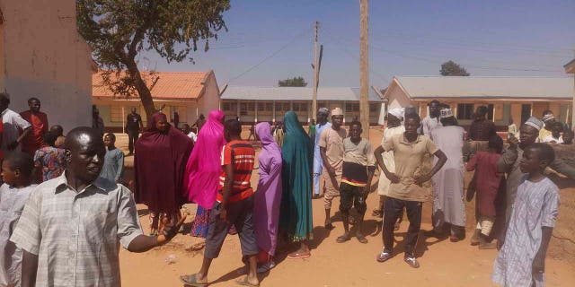 Katsina State police spokesman Gambo Isah said in a statement that the Government Science Secondary School in Kankara was attacked Friday night by a large group of bandits who shot with AK-47 rifles. (AP Photo/Abdullatif Yusuf)