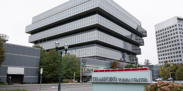 File photo shows Purdue Pharma headquarters in Stamford, Conn.