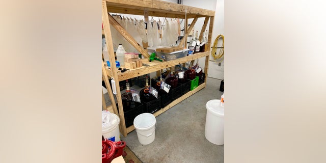 The illegal winery "appeared to be in operation for a long period of time," officials said in a statement. (The DeKalb County Sheriff’s Office via AP)