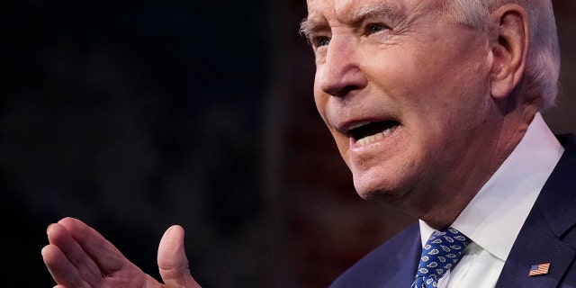 President-elect Joe Biden speaks at The Queen Theater in Wilmington, Del., Tuesday, Dec 22, 2020. (AP Photo/Carolyn Kaster)