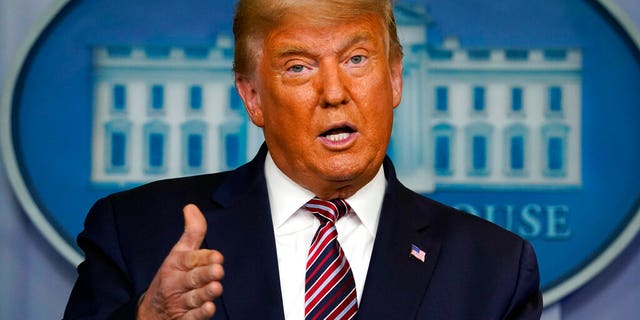 In this Nov. 5 photo, President Trump speaks at the White House in Washington. (AP Photo/Evan Vucci, File)