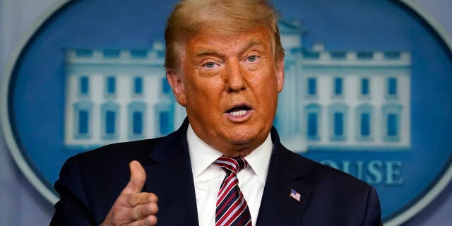 In this Nov. 5, 2020, file photo President Donald Trump speaks at the White House in Washington. (AP Photo/Evan Vucci, File)