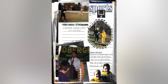 Emilie Morris' scrapbook featuring photos of James Wilder.