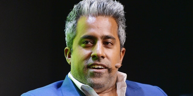 SAN FRANCISCO, CA - OCTOBER 14: Virginia Heffernan (L) and Anand Giridharadas speak on stage at the WIRED25 Festival: WIRED celebrates its 25th anniversary - Day 2 on October 14, 2018 in San Francisco, California. (Photo by Matt Winkelmeyer / Getty Images for WIRED25)