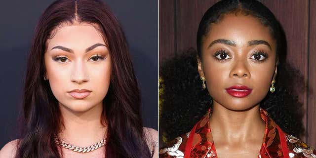 Disney star Skai Jackson, destra, was granted a restraining order against rapper Bhad Bhabie, sinistra, and claimed that she has been afraid to leave her home and hasn’t slept well since Bhabie allegedly directed threats towards her.