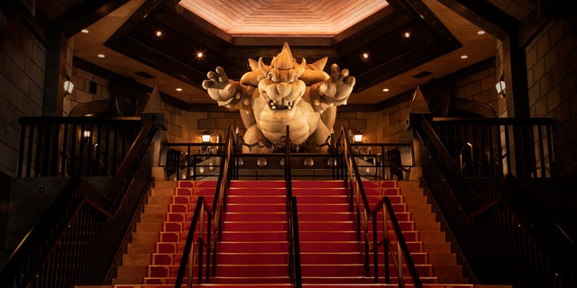 The Mario Kart ride inside Bowser's castle will be one of the first attractions once the park opens.