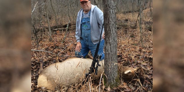 On Dec. 19, Bill Clark harvested a bull elk on his own property in Van Buren