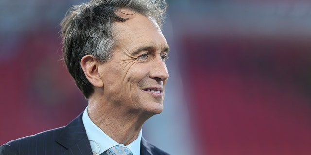 Cris Collinsworth during the NFL game between the Seattle Seahawks and the Los Angeles Rams on Dec. 8, 2019, at the Los Angeles Memorial Coliseum in Los Angeles. (Getty Images)