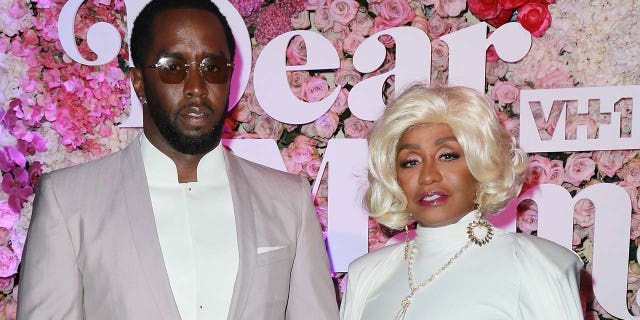 Sean 'Diddy' Combs (left) gifted his mother Janice (right) with $1 million and a Bentley for her 80th birthday. (Photo by Leon Bennett/Getty Images)