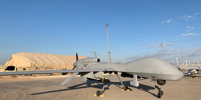 U.S. Army drones are seen at the Ain al-Asad airbase in the western Iraqi province of Anbar, Jan. 13, 2020. (Getty Images)