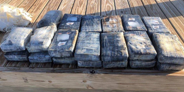 Florida authorities recovered more than 74 pounds of cocaine floating in waters off the Florida Keys.
