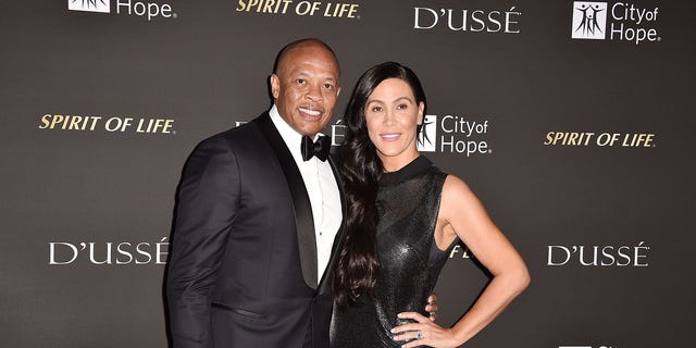 Rapper and business mogul Dr. Dre and his wife of 24 years, Nicole Young, also called it quits in June. <br> (David Crotty/Patrick McMullan via Getty Images)