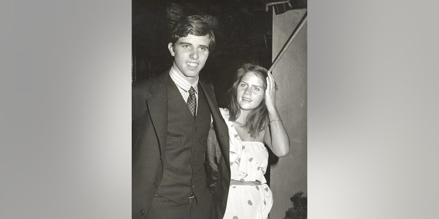 Michael Kennedy and Vicki Gifford during their engagement party.