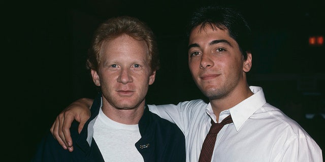 Don Most with Scott Baio, circa 1986.