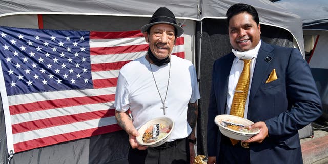 (L-R) Danny Trejo and Dr. Michael Everest, founder and co-Chairman, The Everest Foundation