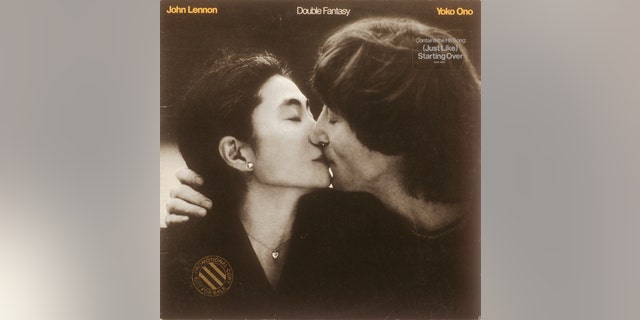 Album cover for John Lennon and Yoko Ono's record 'Double Fantasy,' which was released on November 17, 1980.