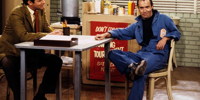 David Lander (R) in a scene from 'Laverne & Shirley.'