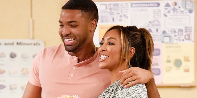 Ivan Hall and Tayshia Adams had hit it off all season long on 'The Bachelorette' before their differing beliefs became a turning point. (Craig Sjodin via Getty Images)