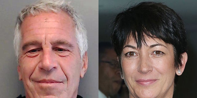 A photo combination of Jeffrey Epstein and Ghislaine Maxwell.