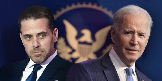 Hunter Biden and his father, 总统拜登. 